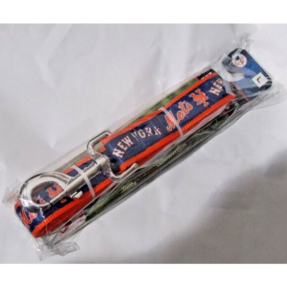 MLB New York Mets Dog Leash size Large 1" Width 6' Length by Pets First - Picture 1 of 2